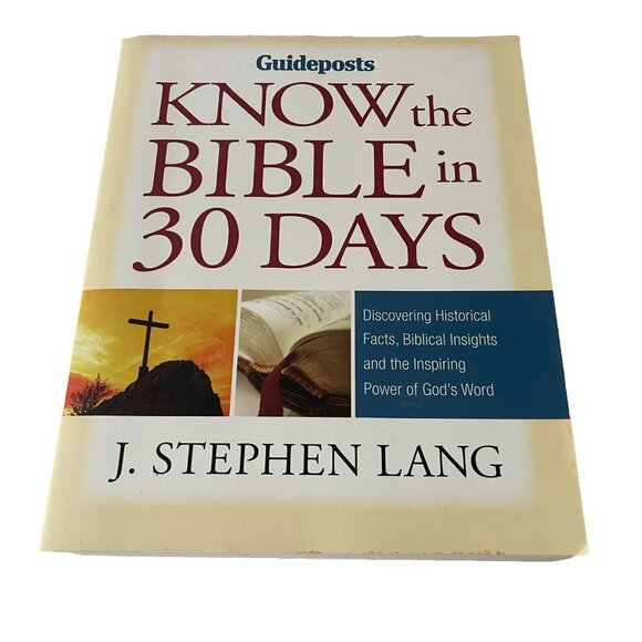 Know the Bible in 30 Days 2008 Paperback Book by J. Stephen Lang - Picture 1 of 15